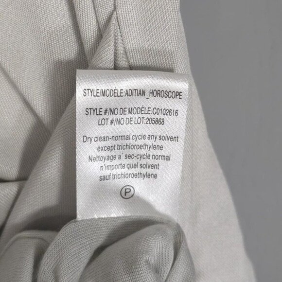 NWT THEORY Women’s SILK Blend ADITIAN Dress HOROSCOPE ICY Draped Tank SMALL - Picture 7 of 9